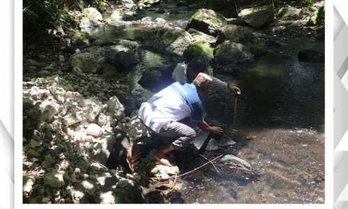 Pengamatan TMA di Air Terjun Pria Laot