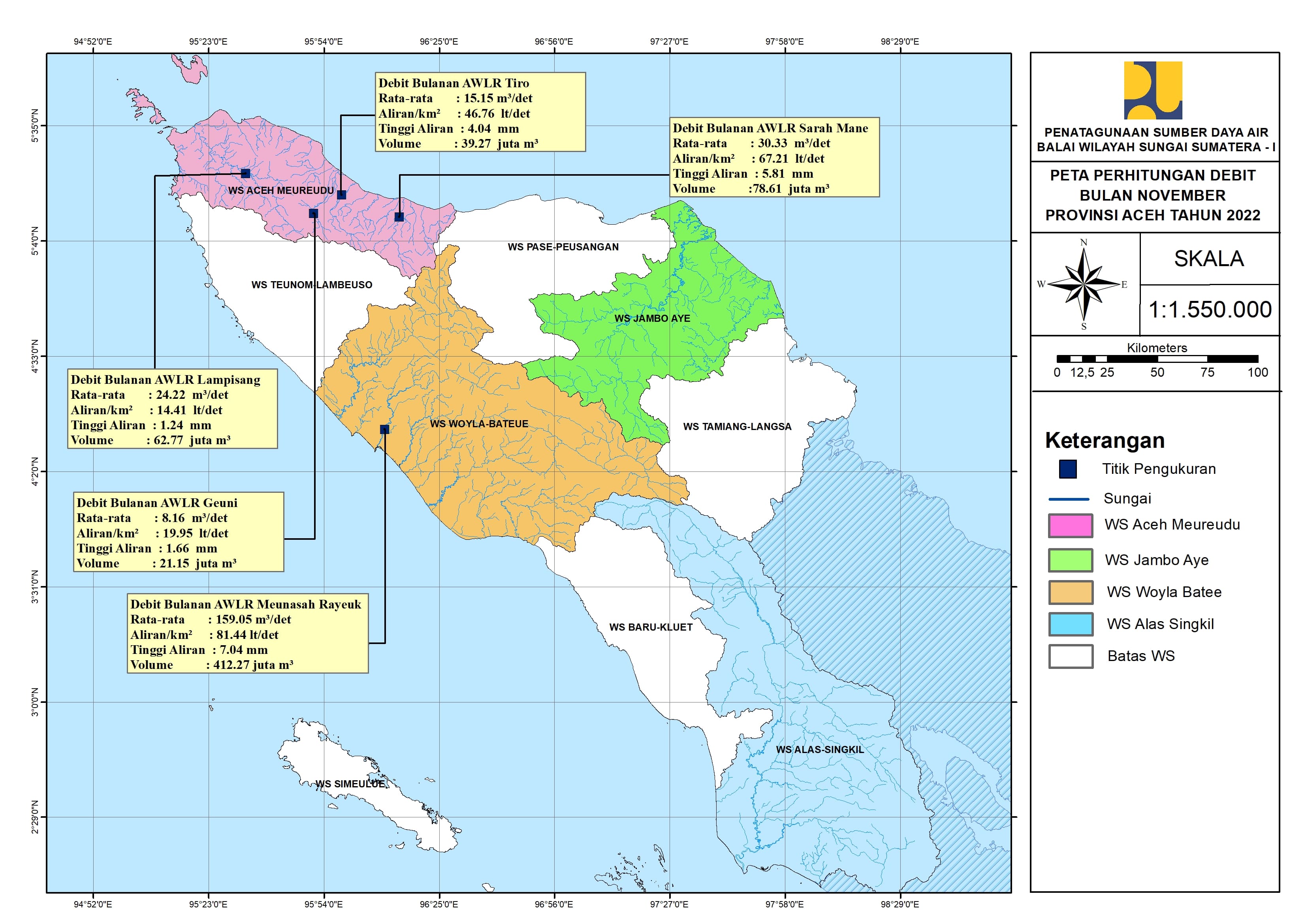 Peta Analisa Debit Bulan November 2022