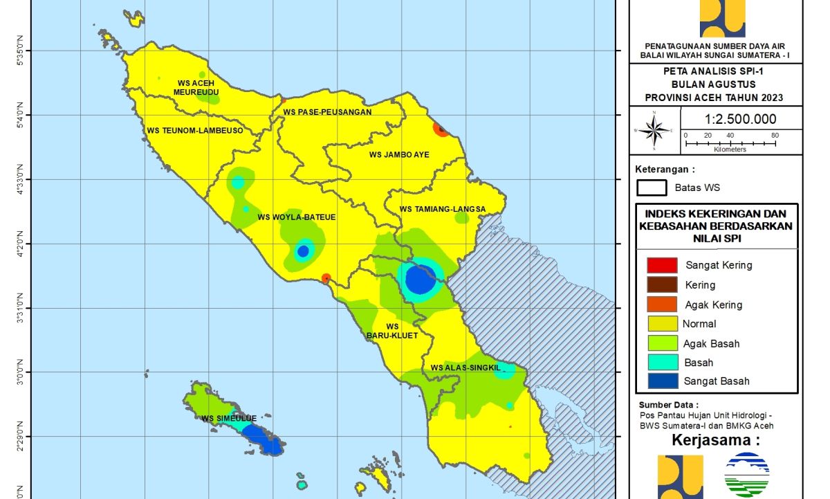 Peta Analisa SPI Agustus 2023