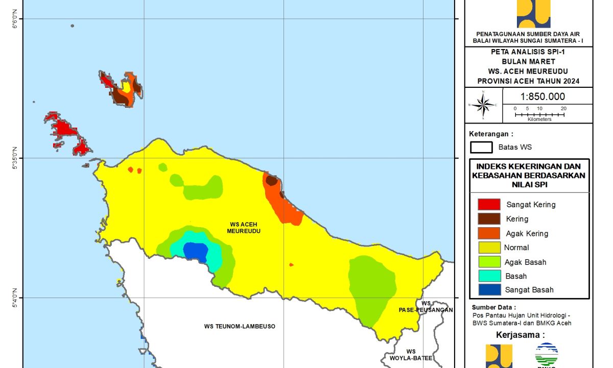Peta Analisa SPI 1 Maret WS Aceh Mereudeu 2024