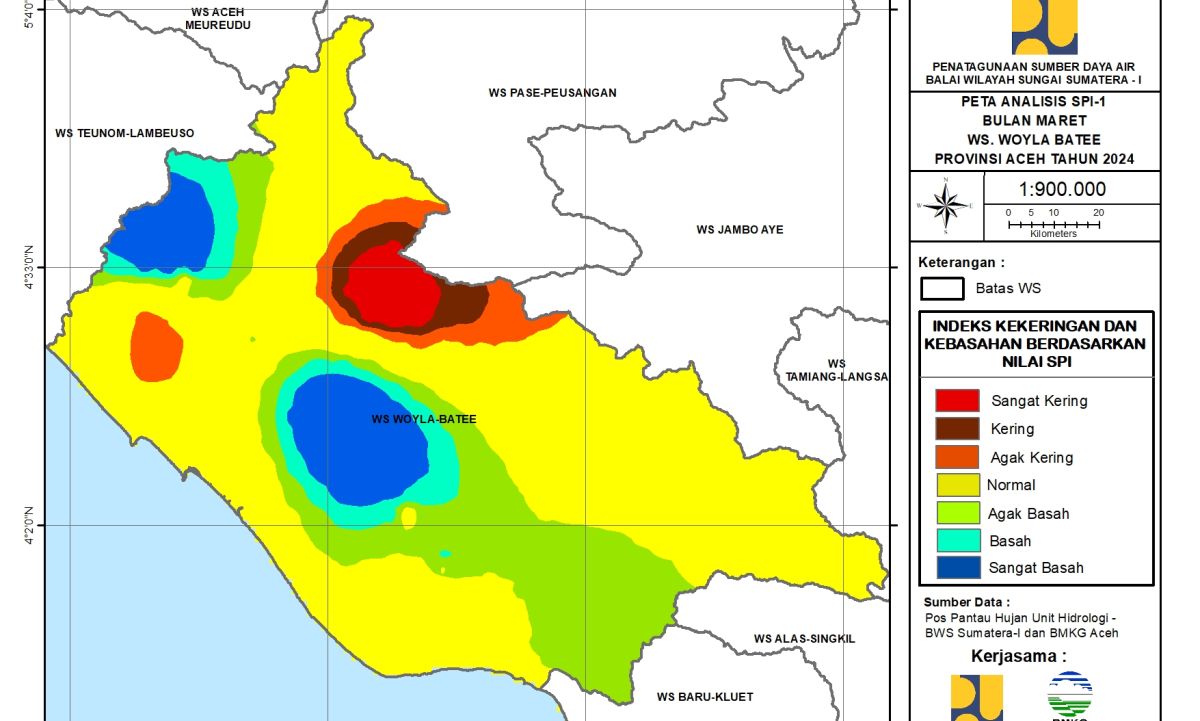 Peta Analisa SPI 1 Woyla Batee Maret 2024
