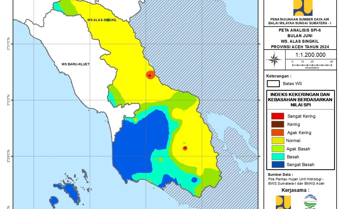 Peta Analisa SPI WS Alas Singkil Juni 2024